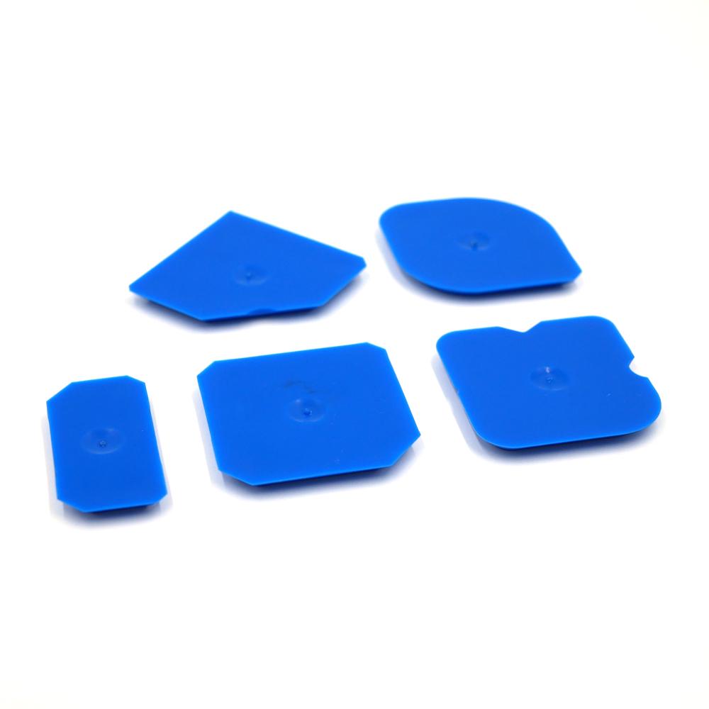 Blue 5-piece Silicone Sealant Profiler Putty Knife Caulking Scraper Sealant Spatulas