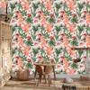 Exotic Tropical Leaves Flowers Wallpaper for Living Room and Bedroom 50x1000