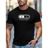 Plus-Size Men'S T-Shirt, Comfortable,Versatile, Easy And Clean,Featuring 'Have You Tried Turning It Off And On Again?' ,Casual Summer Round-Neck Tee