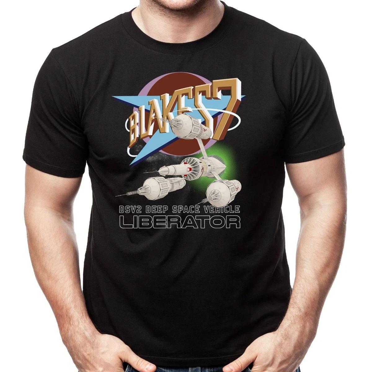Blakes 7 LIberator And Logo Adult T-Shirt S