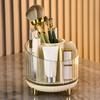 Stylish Cosmetic Holder Rotatable Makeup Storage Case Space Saving Organizers Home Accessory for Beauty Products