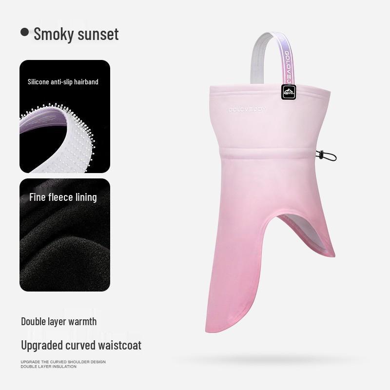 Unisex Thickened Fleece Winter Ski Mask - Warm, Windproof, Coldproof, for Autumn Outdoor Cycling