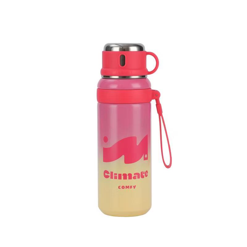 Shangqi 3-in-1 Dual-Drink 316 SS Straw & Tea Infuser Bottle