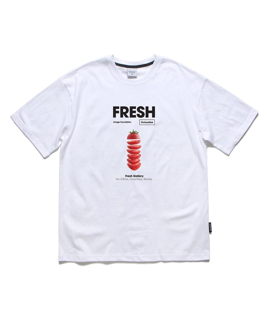ABNORMALTHING Vtg Fresh Oversized T-Shirt White (Vtg Fresh T-Shirt White)