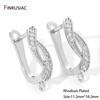 18K Gold Plated Zircon Shvenzy Earrings Making Supplies,Brass DIY Creative Basic Earwire Stitches Earring Hooks Accessories