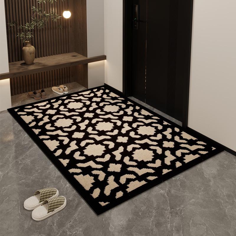Elegant Retro Non-slip Door Mat - Wear-resistant, Cuttable Polypropylene