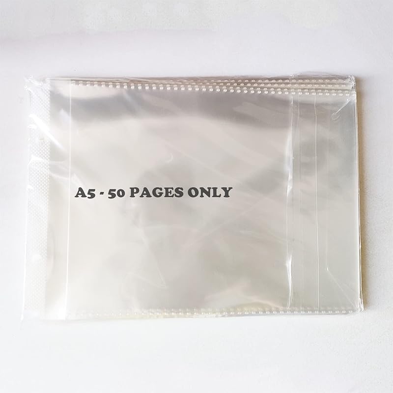 

Органайзер для поздравительных открыток, Вмещает 50+ страниц 2-кольцевой биндер Прозрачный пленочный альбом для открыток и фотографий Карманные рукава для билетов и фотокарточек (Тип А5) 50 Page only- A5