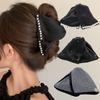 Large Rhinestones Bow Hair Claw Crab Elegant Pearls Hairpins Women Girls Sweet Hair Ornament Hair Clips Fashion Hair Accessories