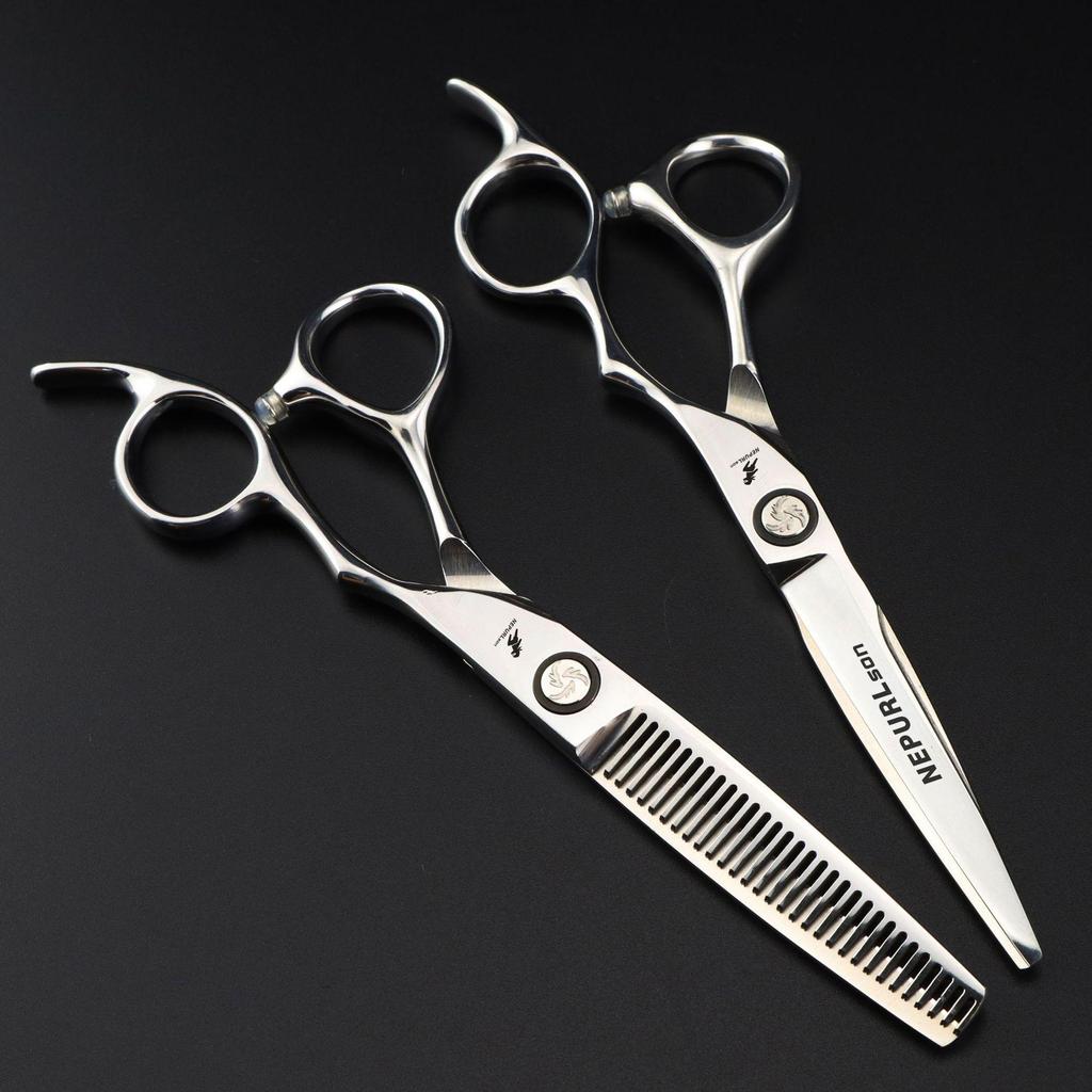 CNC Cutter Head 6.0-Inch Hairdressing Scissors - Straight Shears for Bangs