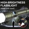 USB-C Rechargeable Flashlight with Flame Ignition Powerful LED Zoomable Torch for Outdoor Camping Adventure & Emergency