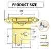 Metal Cabinet Hinges with Self Closing Feature 6 Pack for 38 Inset Cabinets Enhancing Home Cabinet Functionality