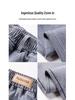2026 Plus Size Women's Gray High Waist Straight-Leg Jeans with Elastic