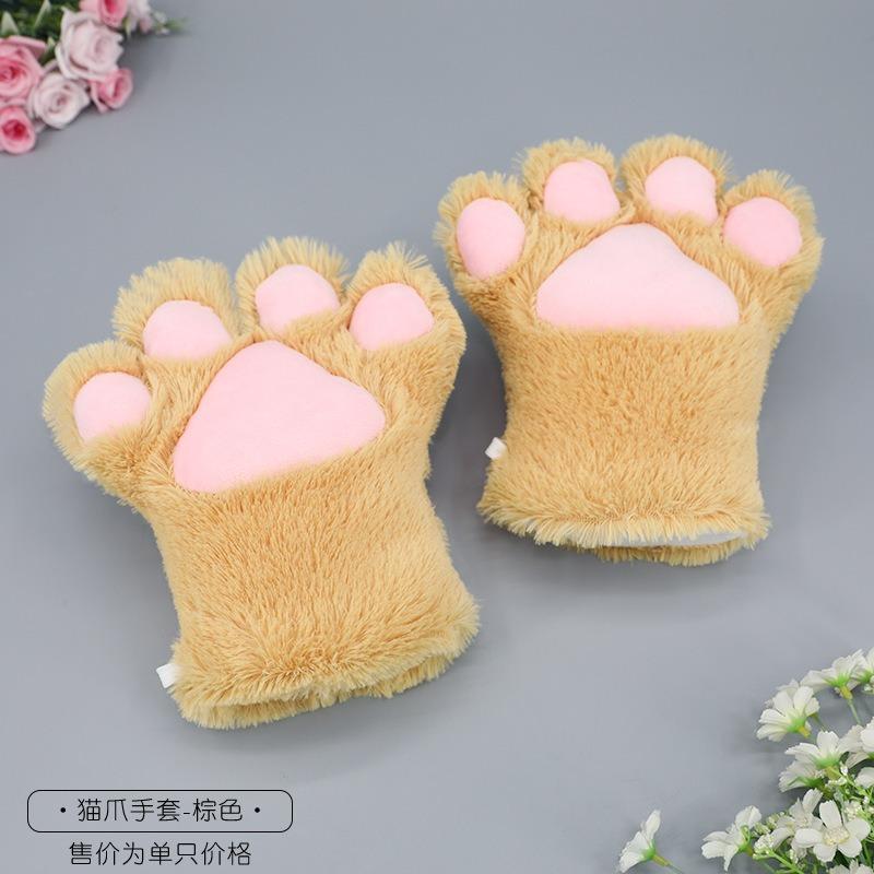 A Cute Faceu Plush Cosplay Show Prop Cat Paw Cat Paw Gloves