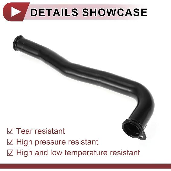 1 Pc Radiator Coolant Hose for for Hyundai Tucson 2010-2021 Engine Water Inlet Pipe No.254602G201 Black Metal