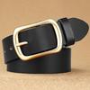 Retro Belt Men'S Leather Casual Business Simple Cowhide Belt Men'S Middle-Aged And Youth Pin Buckle Belt