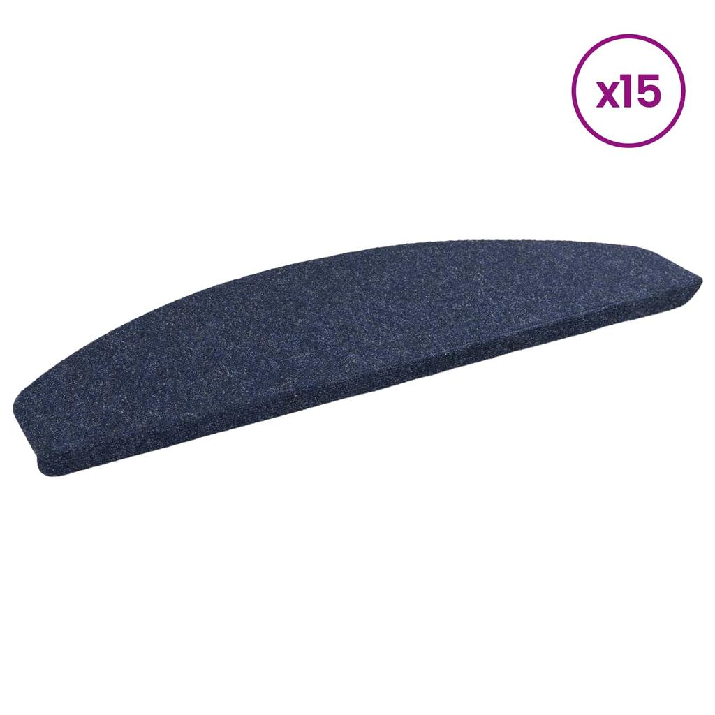 Self Adhesive Stair Protectors 15 pcs Blue 80 x 28 x 3.5 cm