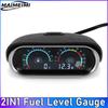 Digital Fuel Level Gauge + Voltmeter 2in1 Car Fuel Meter 9-36V Oil Level Tester for Truck Auto Tank Fuel Meter 12 V