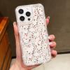 Diamond Frame Clear Anti-Fall Phone Case For iPhone 16E 16 Pro 15 Pro Max 14 13 12 11 Floral Print Soft Silicone Shockproof Bumper Cover