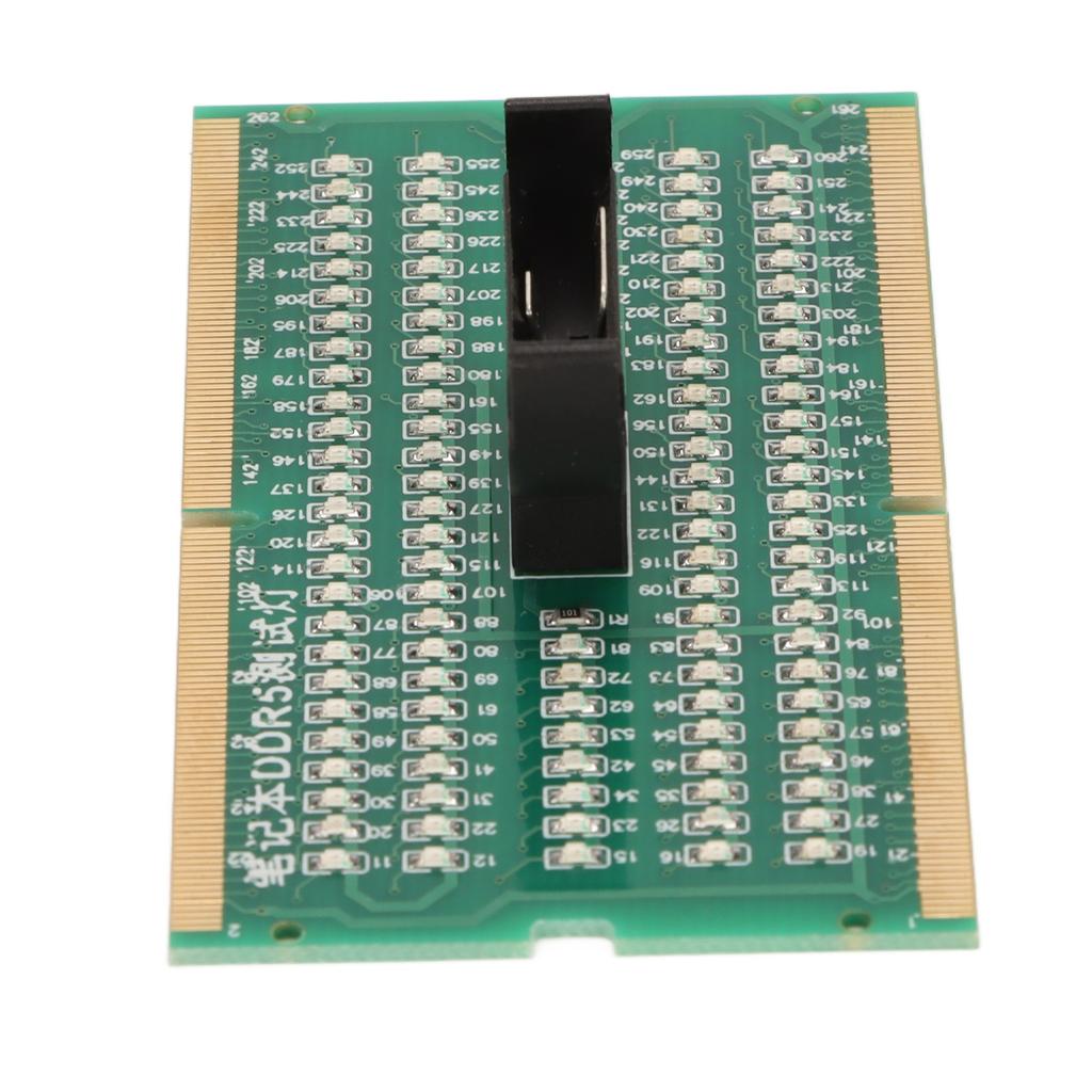 Laptop Memory Tester DDR5 Support Forward and Reverse Interface PCB Memory Slot Test Card with Light