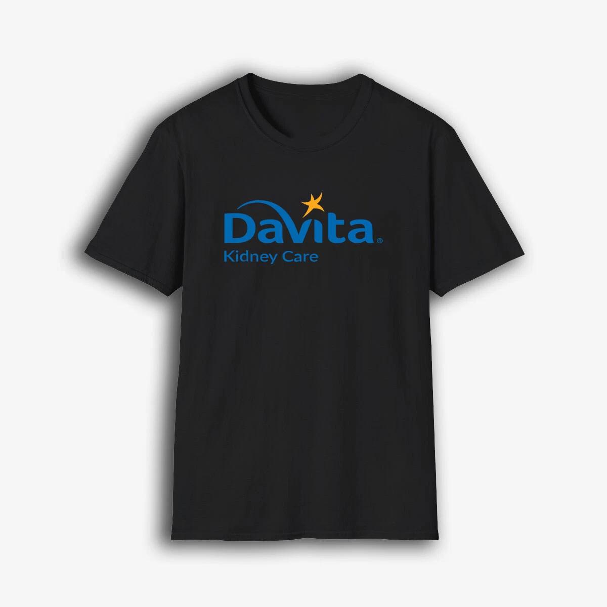 t shirt men Davita kidney care black Logo T-Shirt S-5XL M