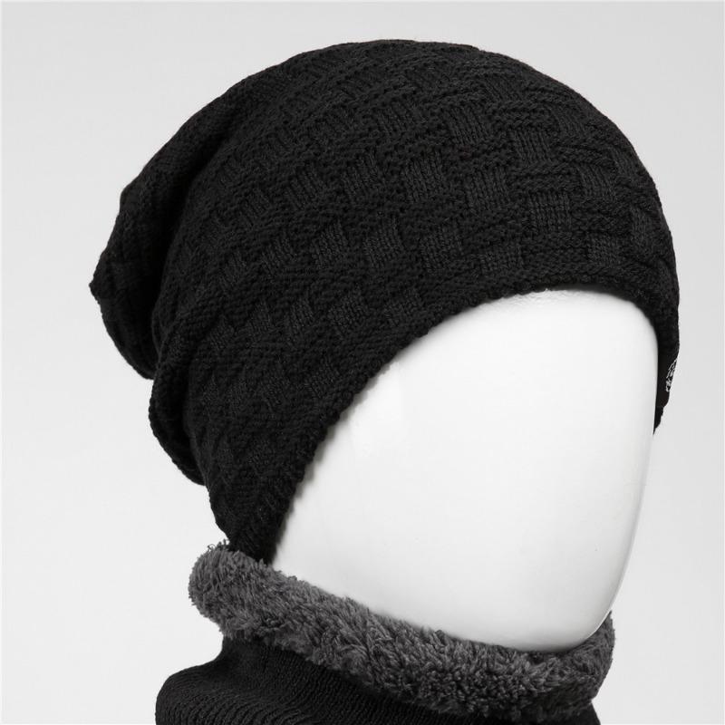 Hat Winter Cold-proof Thickened Wool Hat Men's and Women's Autumn and Winter Warm Fleece Versatile Pullover Hat Knitted Hat