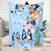 Bluey Friends Adventure Blanket Warmthful Decor Great for Seaside Livingroom Picnics for All Occasions Modern Style