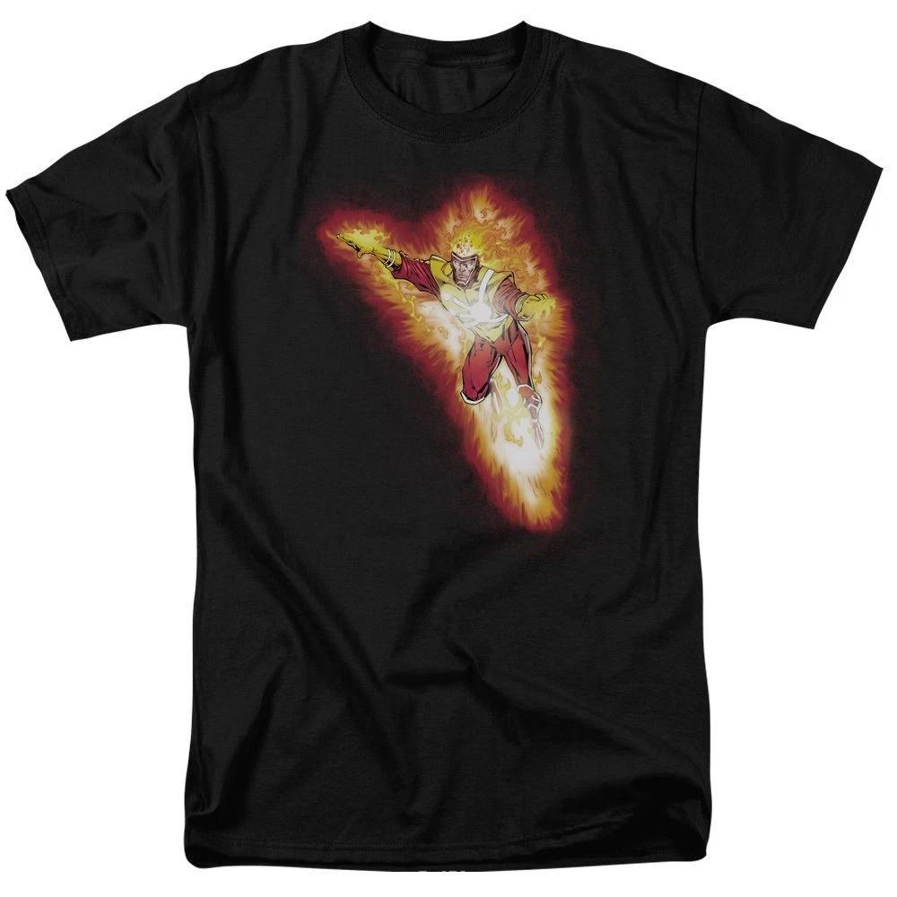 DC Comics Justice League Firestorm Blaze Black T-shirt S