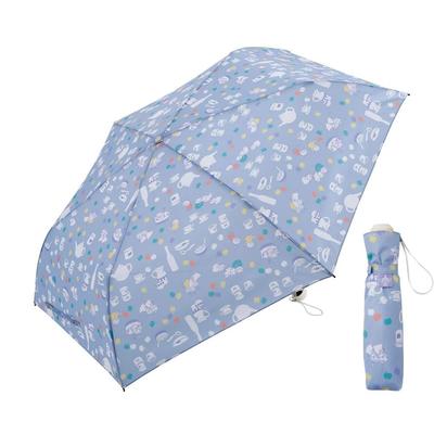 Ogawa Folding Manual Little UV Safety 85913 (Ogawa) Umbrella, Open, 55cm, 5-Rib, Moomin, My/Siblings, Protection, Water-Repellent, Cover,
