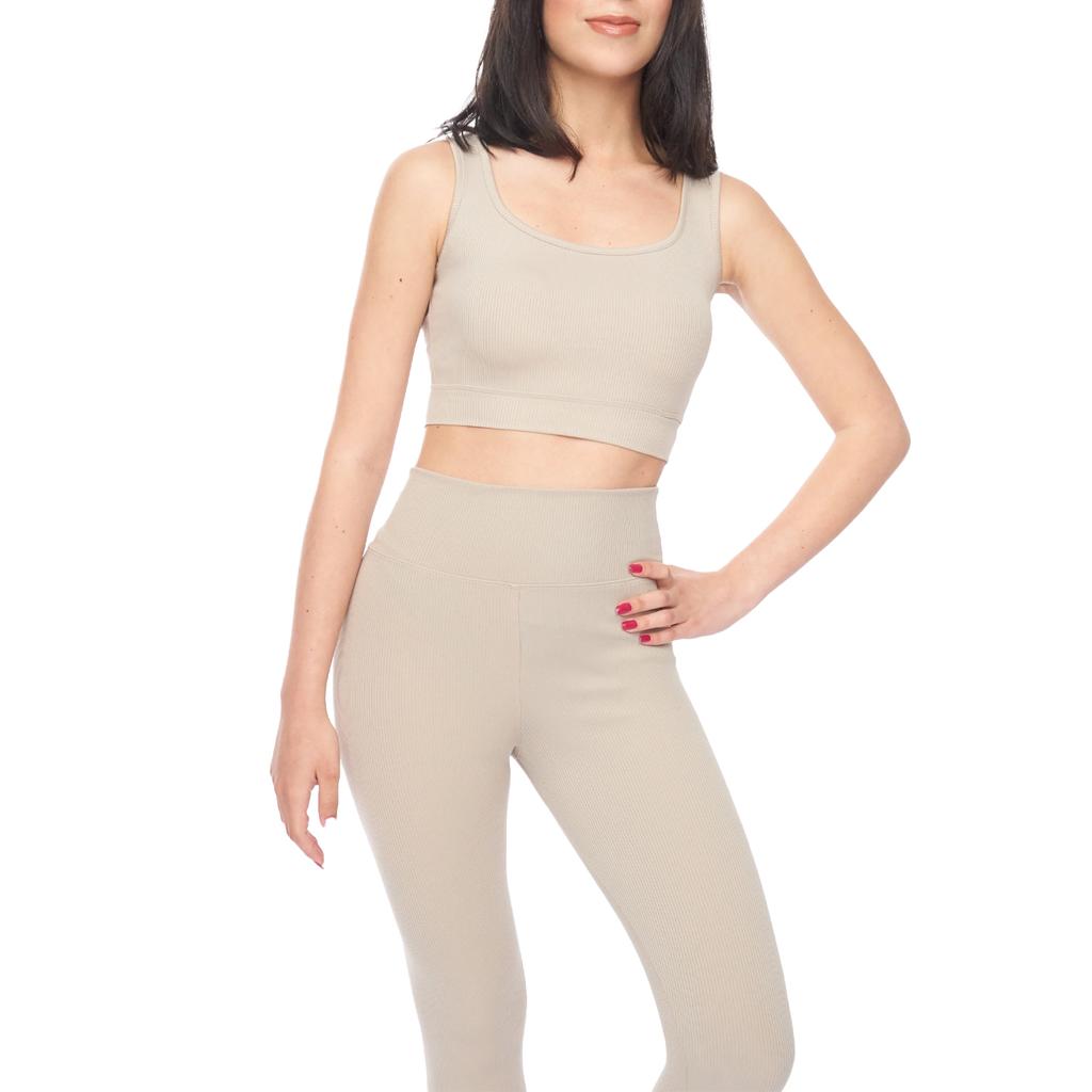Lookus Damen/Damen Maside Set aus geripptem Oberteil und Leggings