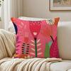 Flowers Market Pillow Wall Art Decor Cushion Cushion Cover Pillowcase Antidustmite living Room Sofa Decor Cushion Room