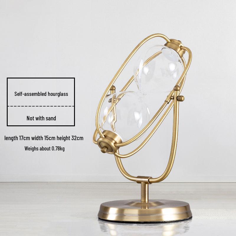 Creative Retro Hourglass Toothbrush Timer with Flowing Sand