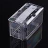 1 szt. Przezroczyste pudełko na zegarek Uchwyt wewnętrzny Mężczyźni Pudełko na pierścionek Vintage Pojedyncza siatka Pudełko na zegarek Plastikowe pudełka na prezenty świąteczne dla zwierząt domowych Człowiek