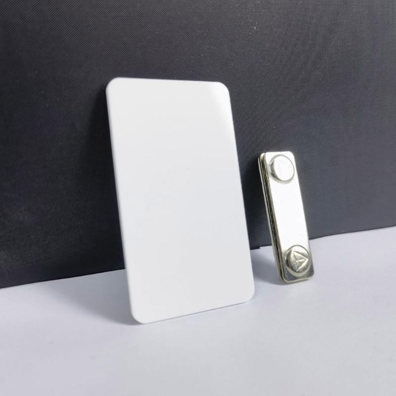 Fashionable Sturdy Acrylic Badge for Heat Transfer and Sublimation Techniques Personalize Designs Elegant Styles