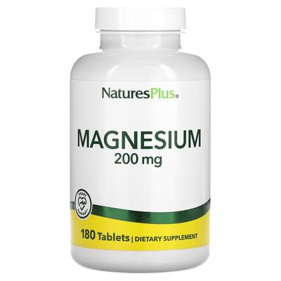 Magnesium, 200 mg, 180 tabletter