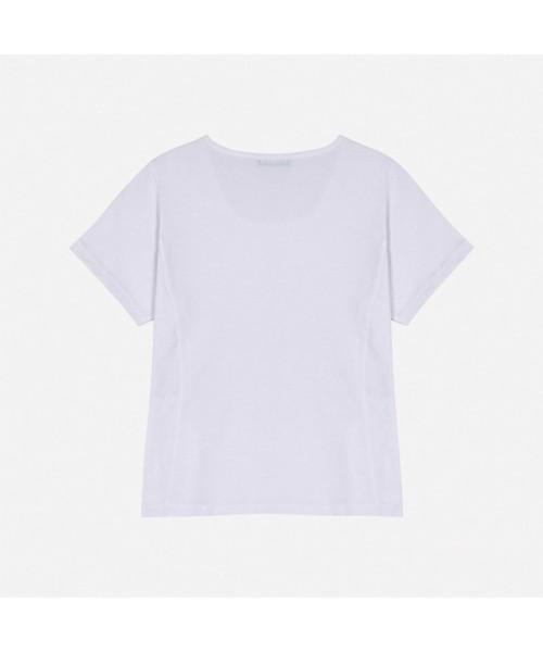BANGBANG Women'S Square Neck Flare Fit Short Sleeve T-Shirt (Ctm303)