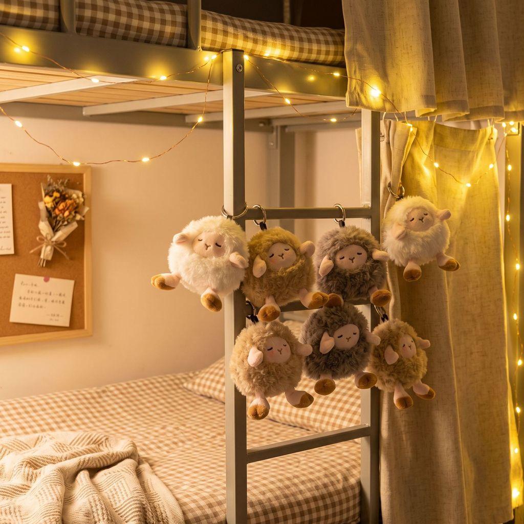 Cute Sheep Plush Pendant With Polyester Filling For Childrens Accessories