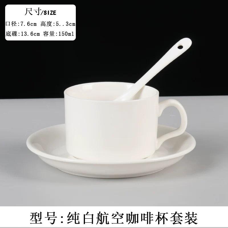 Ceramic coffee cup set handpainted goldpainted English cup saucer hotel coffee milk tea cup