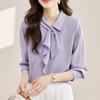 Navava Romantic Frill Scarf Neck Long Sleeve Blouse Nb1937