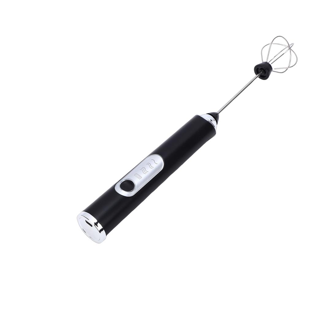 Rechargeable Milk Frother 3 Speed Electric Mixer Portable Foam Maker for Cappuccino Latte Matcha Hot Chocolate Black