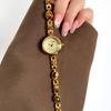 Watch Women'S Light Luxury Amber Stone Small Exquisite Fashion Temperament High Sense Chain Belt Niche Quartz Watch