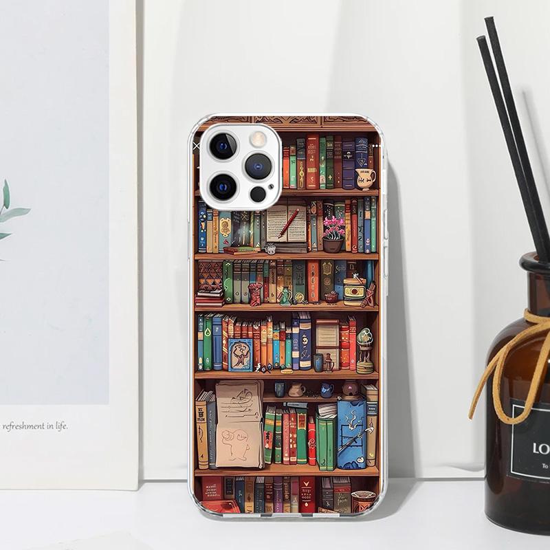 

Read Books illustration Reading Phone Case For Iphone 17 Air 16 15 Plus 16E 14 Pro Max 13 Mini 12 11 7 8 SE Fundas Soft Back Cov iPhone 14 Plus