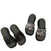 New high-end platform sandals half-mop summer outer wear sequined muffin bottom one-word shoes