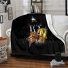 Street Game Characters Flannel Blanket, Soft Polyester, Modern Design, All-Season for Camping, Travel, Gifts for Holidays or Birthdays