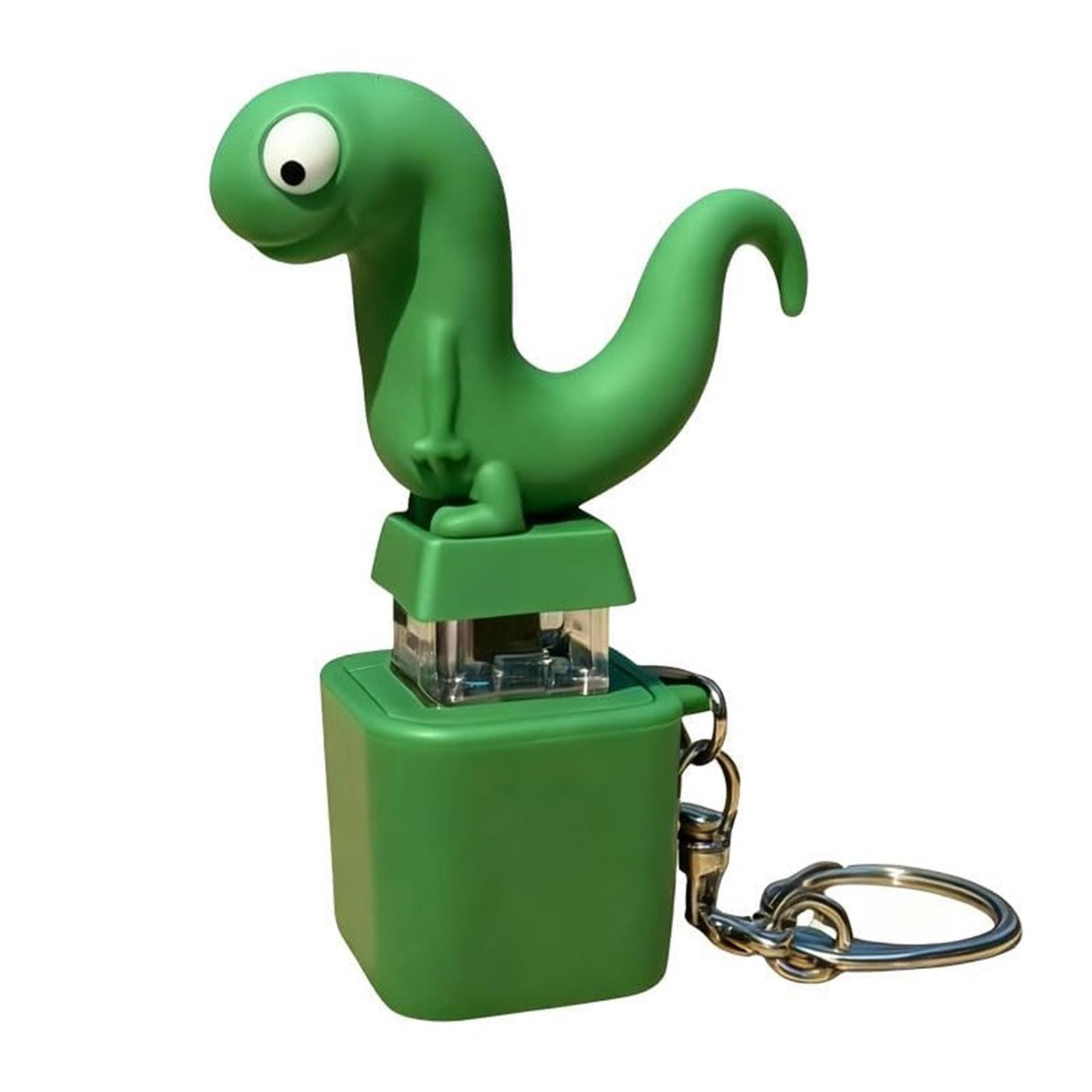 

Брелок-игрушка для снятия стресса с LED-подсветкой, ящерицы, брелок-пищалка, веселый брелок-пищалка с ящерицами, кнопка-пищалка для детей и взрослых зелёный