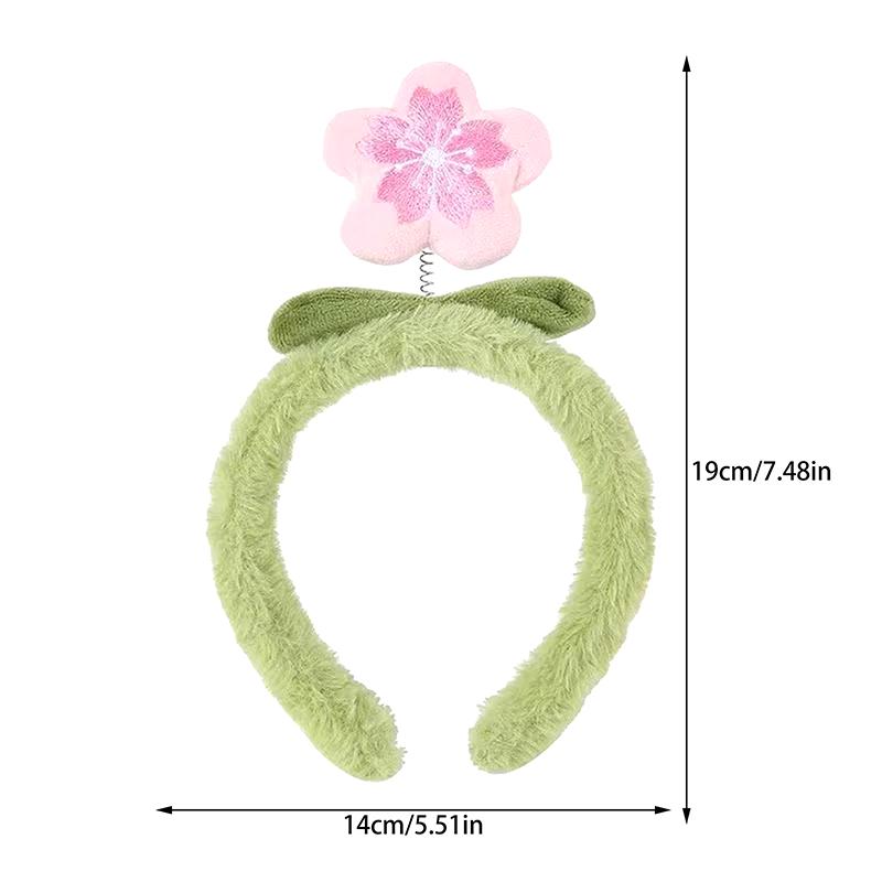1 Stück Kreative Lamm Plüsch Blume Haarreifen für Mädchen Frau Niedliche Koreanische Kopfbedeckung Kopfreif Haarreifen Haar Accessoires Ornamente