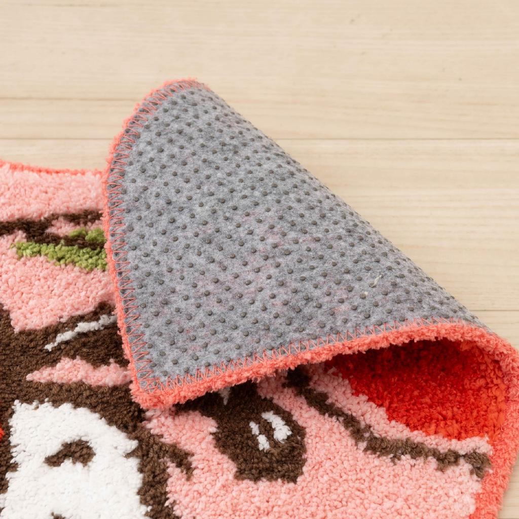 Senko Snoopy Fresh Fruit Toilet Approximately 58 x 60 Character and Animal 72671 Mat, cm, Red, Design,