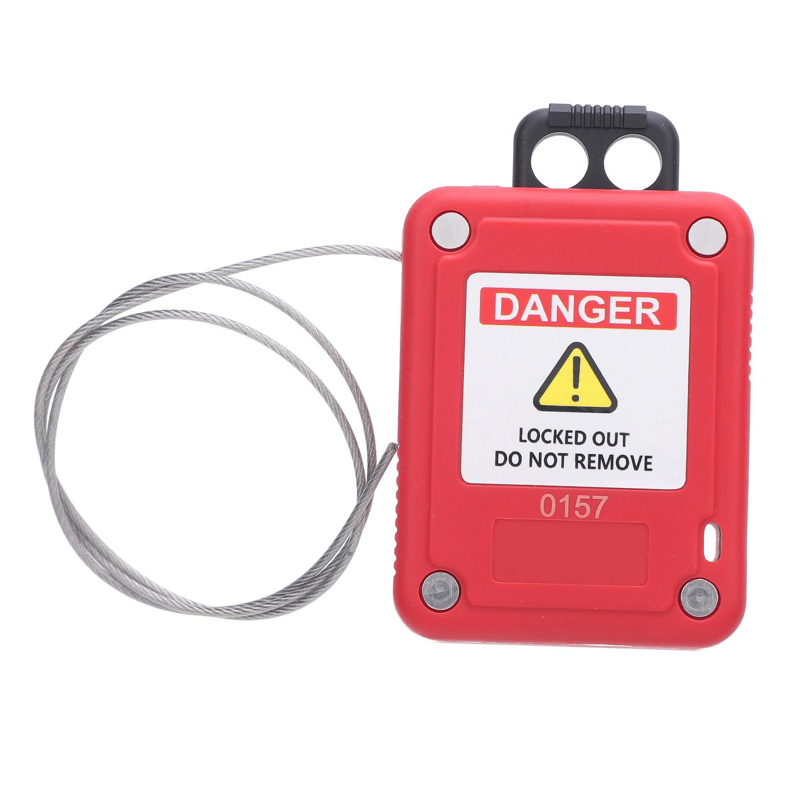 

Lockout Tagout Cable Lock Регулируемый самоблокирующийся проволочный замок с кабелем из нержавеющей стали для электроприборов