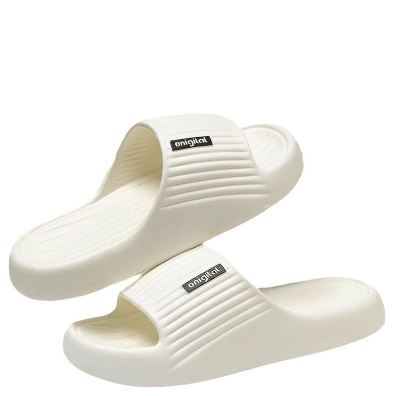 Spring and summer new EVA simple fashion soft bottom cool slippers female couple indoor wear non-slip wear-resistant slippers