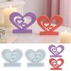 Hollow Out Heart Design Silicone Mold Professional Candle Holder Making Tool For Artistic Creations And Gifts