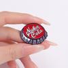 Fun And Quirky Nuclear Cola Bottle Cap Pin Ideal For Creative Lovers Accessory